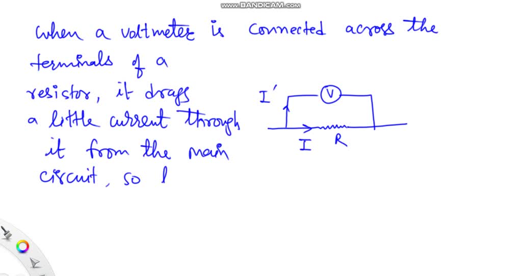 SOLVED: When a voltmeter is connected across the terminals of a ...