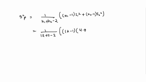 question-5-given-samples-from-two-populations-that-you-know-are-normally-distributed-you-dont-know-the-population-variances-but-you-do-know-they-are-equal-the-sample-mean-and-standard-deviat-46786