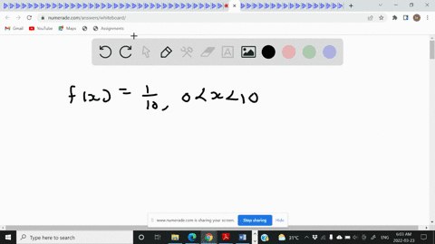 let-x-have-a-uniform-distribution-on-the-interval-0-to-10-find-the-probability-px-7-27008