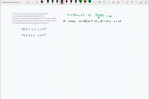 the-gpas-of-all-students-enrolled-at-a-large-university-have-an-approximately-normal-distribution-with-a-mean-of-32-and-a-standard-deviation-of-05-a-random-sample-of-25-students-is-selected-55147