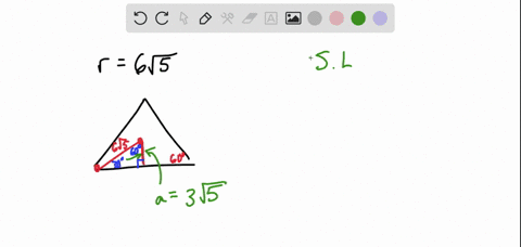 find-the-area-of-an-equilateral-triangle-with-radius-6v5-36756