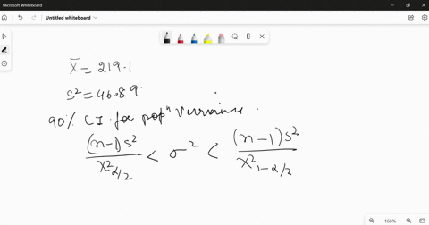 use-the-following-data-to-construct-90-and-95-confidence-intervals-to-estimate-the-population-variance-assume-the-data-come-from-a-normally-distributed-population-214-229-217-216-223-219-208-03582