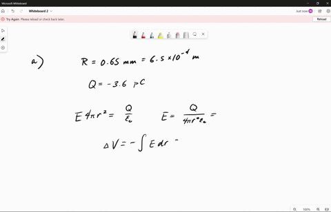 a-if-a-spherical-raindrop-of-radius-0650-mm-carries-a-charge-of-360-pc-uniformly-distributed-over-its-volume-what-is-the-potential-at-its-surface-take-the-potential-to-be-zero-at-an-infinite-81946
