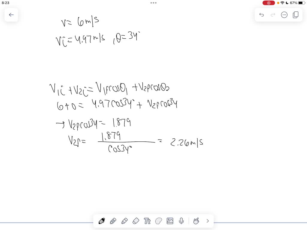 SOLVED A billiard ball moving at 6.00 m/s strikes a stationary ball of