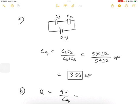 14-whatif-the-two-capacitors-of-problem-13-c-500-pf-wand-c2-120-pf-are-now-connected-in-series-and-to-a-900-v-battery-find-a-the-equivalent-capacitance-of-the-combination-b-the-potential-dif-76134