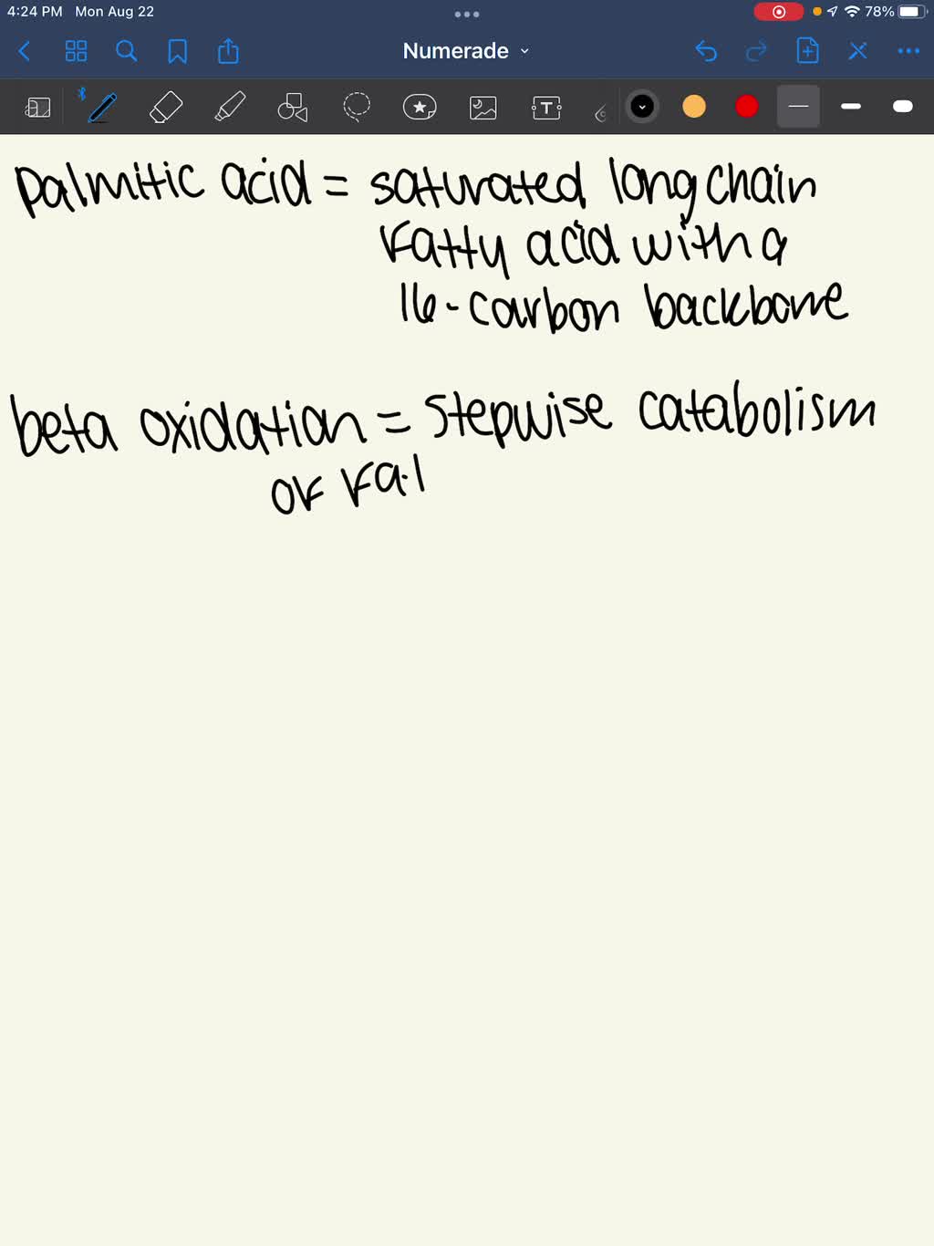 SOLVED Assume you start with palmitic acid and it undergoes beta