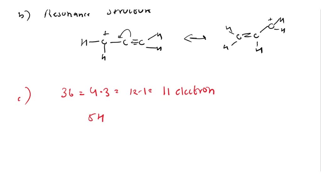 SOLVED: 11. Consider C3H5+, C3H5 or C3H5- where C are attached in a ...