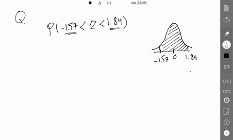 given-a-standardized-normal-distribution-what-is-the-probability-that-z-is-between-157-and-184-56077