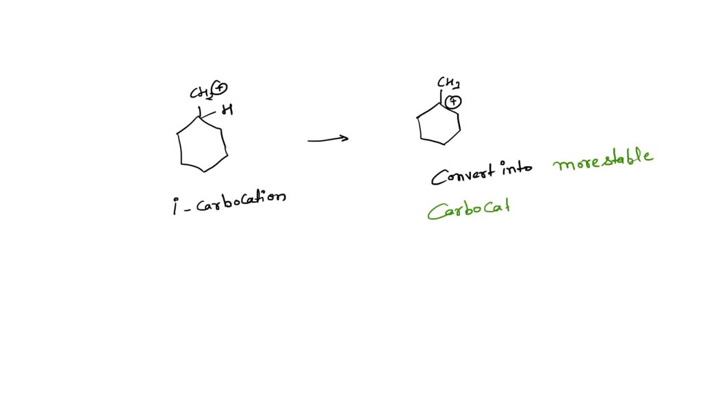 SOLVED: Question 15 The carbocation shown will rearrange to form which ...