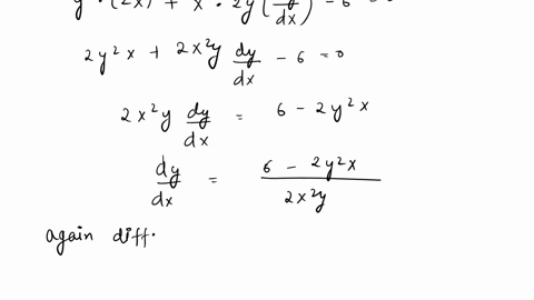 find-d2y-dx2-in-terms-of-x-and-y-x2y2-6x-2-15458