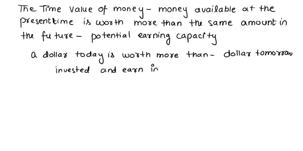 SOLVED The Time Value Of Money Is A Concept That Is Central To The Solved the time value of money is a concept that is central to the