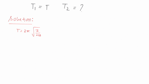 the-time-period-of-a-thin-bar-magnet-in-earths-magnetic-field-is-t-if-the-magnet-is-cut-into-two-equal-parts-perpendicular-to-its-length-the-time-period-of-each-part-in-the-same-field-will-be