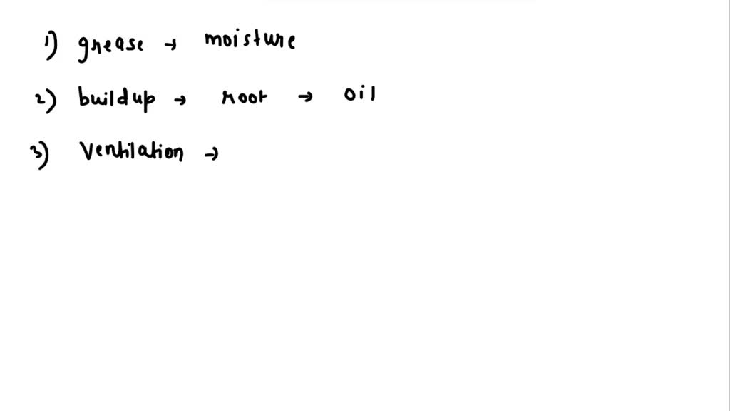 Grease and condensation buildup on surfaces can be avoided with correct
