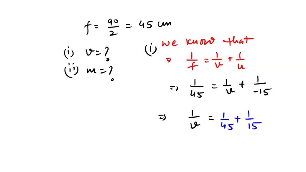 SOLVED: An object is placed 15cm from a convex mirror of radius of ...