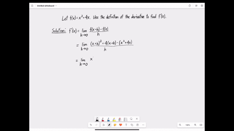 use-the-definition-to-find-the-derivative-of-an-equation-fx-x24x