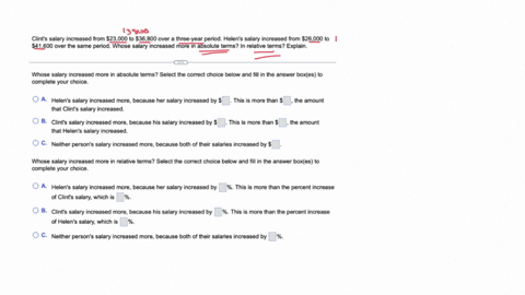 clints-salary-increased-from-23000-to-36800-over-a-three-year-period-helens-salary-increased-from-26000-to-41600-over-the-same-period-whose-salary-increased-more-in-absolute-terms-in-relative-terms-ex