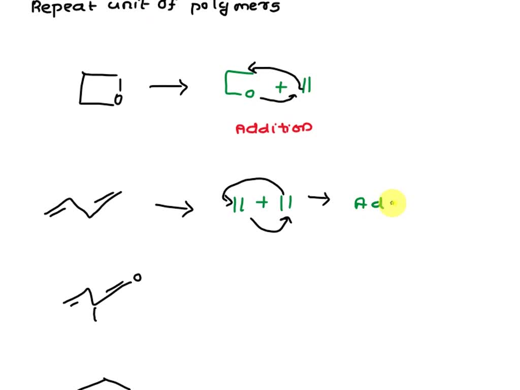 SOLVED: 3.3 Draw the repeat unit of the polymer that would be obtained ...