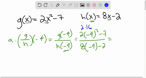 suppose-that-the-functions-g-and-h-are-defined-as-follows-2-g6-2x-_7-h-xx-2-g-a-find-4-h-b-find-all-values-that-are-not-in-the-domain-of-h-if-there-is-more-than-one-value-separate-them-with-84755