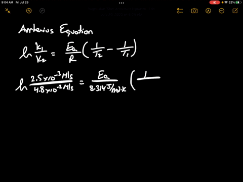 the-rate-constant-at-two-temperatures-is-given-below-what-is-the-activation-energy-ea-for-this-reaction-k1-25x10-3-ms-at-25c-k2-48x10-2ms-at-150c-choose-from-these-answer-options-only-248-kjmol-351-kj