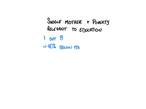 how-does-being-a-single-mother-living-in-poverty-relevant-to-education