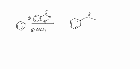 starting-with-benzene-and-the-appropriate-acyl-chloride-or-acid-anhydride-outline-synthesis-for-the-following-compound-marks-11-base-promoted-hydrolysis-of-methyl-mesitoate-occurs-through-an-30855