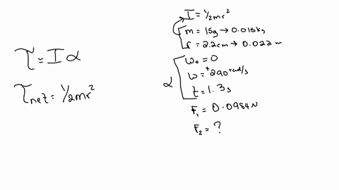 the-figure-shows-a-uniform-disk-that-can-rotate-around-its-center-like-a-merry-go-round-the-disk-has-a-radius-of-22-cm-and-a-mass-of-15-grams-and-is-initially-at-rest-starting-at-time-t-0-tw-48313