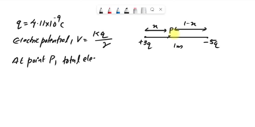 SOLVED: A charge of +3q sits at the origin. A charge of -5q sits on the ...