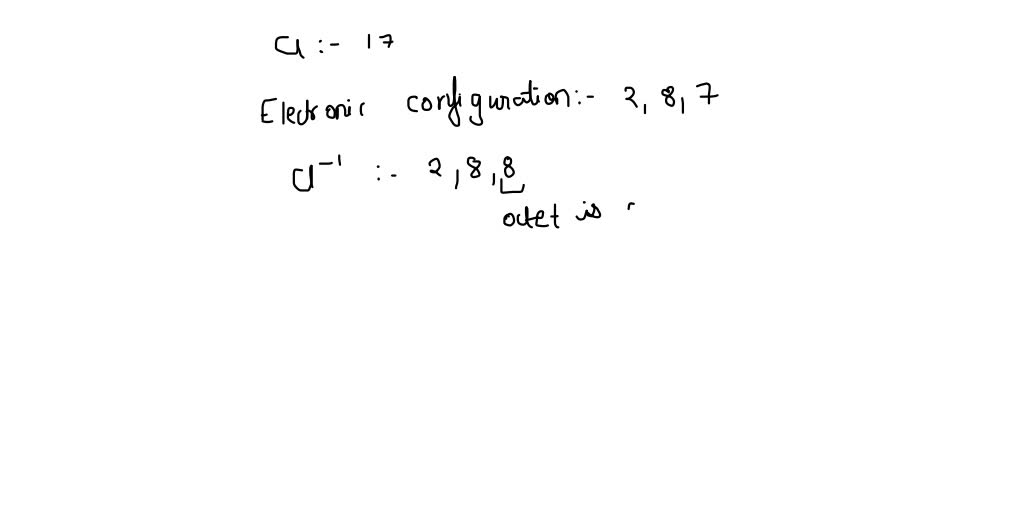 SOLVED Determine the ion that would satisfy the octet rule for