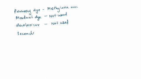 complete-the-table-to-review-what-reagent-used-in-each-staining-staining-primary-dye-mordant-decolorizer-secondany-result-result-if-used-wrile-the-color-for-write-the-color-used-simple-direc-56613