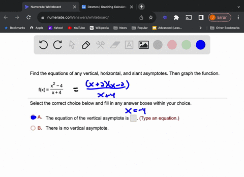 find-the-equations-of-any-vertical-horizontal-and-slant-asymptotes-then-graph-the-function-x2-_-4-fx-x4-select-the-correct-choice-below-and-fill-in-any-answer-boxes-within-your-choice-0a-the-41226