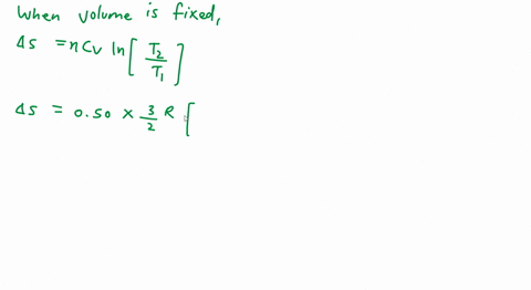 050-moles-of-an-ideal-gas-is-placed-in-a-solid-contained-of-fixed-volume-and-cooled-slowly-and-reversibly-from-a-temperature-of-400-k-to-250-k-what-is-the-change-in-entropy-in-jk-for-this-pr-80995