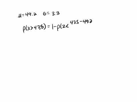 for-a-one-hour-television-broadcast-the-mean-show-time-not-including-commercials-is-492-minutes-with-a-standard-deviation-of-33-minutes-you-may-assume-that-the-show-times-are-normally-distri-75529