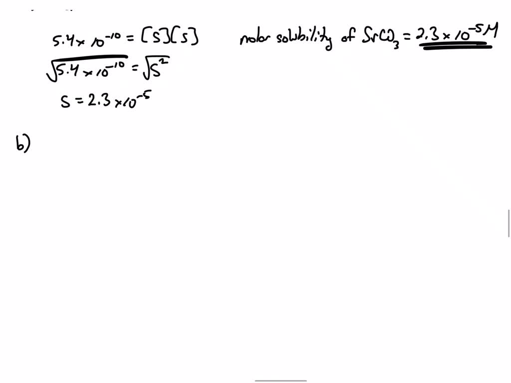 SOLVED: Determine the Ksp for Ag2SO4 if the molar solubility is 1.2 x