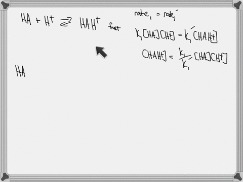 4-consider-the-acid-catalysed-reaction-6-a-mathrmhamathrmh-leftrightarrow-mathrmhah-mathrmk_1-mathrmk_1-both-fast-b-mathrmhahmathrmb-rightarrow-mathrmbhmathrmah-mathrmk_2-slow-deduce-the-rate-law-and