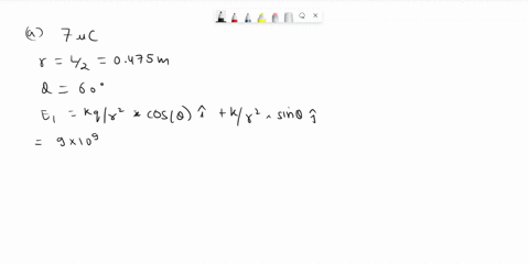 three-charged-particles-are-at-the-corners-of-an-equilateral-triangle-as-shown-in-the-figure-below-let-q-400-c-and-l-0950-m-three-charged-particles-lie-in-the-x-y-coordinate-plane-at-the-ver-41383