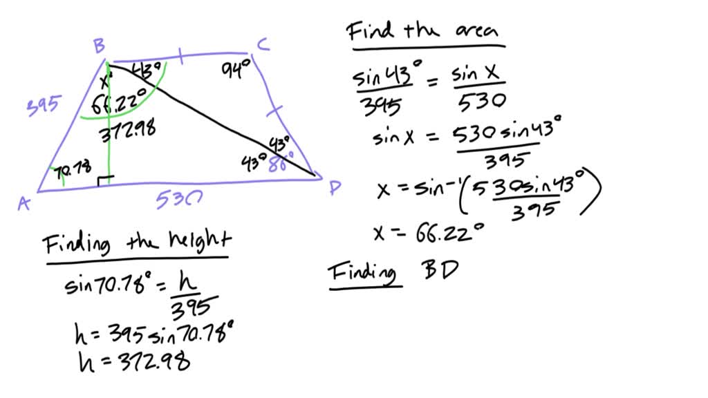 solved-a-trapezoidal-lot-abcd-has-sides-bc-parallel-to-ad-ab-is-395