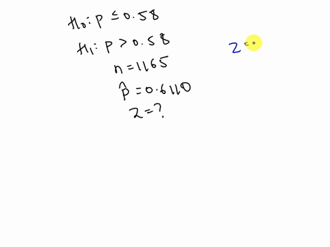 in-a-hypothesis-test-with-hypotheses-ho-p-058-and-h-p-058-random-sample-of-size-1165-produced-a-sample-proportion-of-06160-the-test-is-to-be-made-at-the-25-significance-level-what-is-the-val-47437