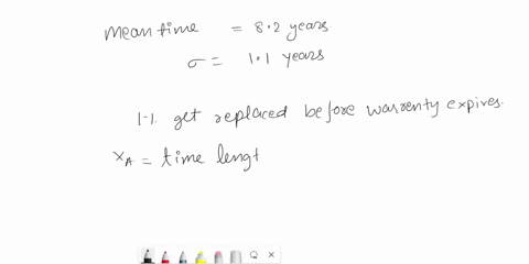 replacement-times-for-tv-sets-are-normally-distributed-with-mean-of-82-years-and-standard-deviation-of-11-years-if-you-want-to-provide-warranty-so-that-only-1-of-the-tv-sets-will-be-replaced-11221
