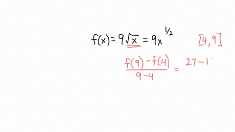 find-the-values-of-c-guaranteed-by-the-mean-value-theorem-for-integrals-for-the-function-over-the-give-interval-find-the-values-of-guaranteed-by-the-mean-valu-fx-9vx-4-9-49-97224