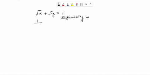 consider-the-equation-square-root-of-x-square-root-of-y-1-afind-y-by-implicit-differentiation-b-solve-the-equation-explicitly-for-y-and-differentiate-to-get-y-in-terms-of-x-c-check-that-your-61013
