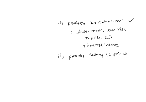 which-of-the-following-are-among-the-advantages-of-money-market-funds-i-provides-current-income-ii-provides-safety-of-principal-iii-notice-is-required-for-withdrawal-iv-provides-capital-gains-a-i-only