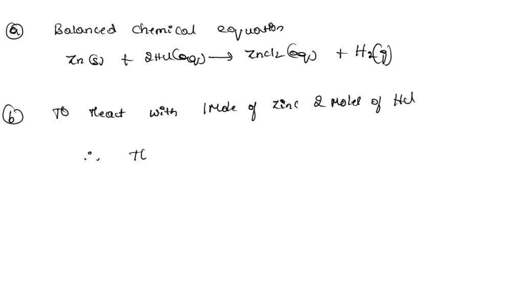 SOLVED Stoichiometric Calculations Calculate the mass of hydrochloric