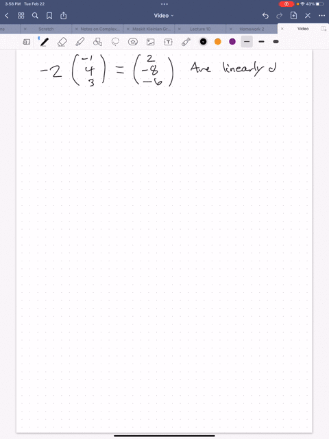 a-consider-the-following-two-vectors-and-determine-if-they-are-linearly-independent-why-o-why-not-are-the-following-vectors-linearly-independent-why-o-why-not-hint-you-can-do-this-by-inspect-19474