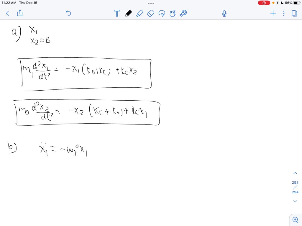 SOLVED: Two Objects A And B, Each Of Mass M Are Connected By Springs AS ...