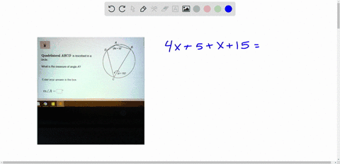 help-me-quick-thank-you-a-b-4x-58-quadrilateral-abcd-is-inscribed-in-a-circle-what-is-the-measure-of-angle-a-x-158-enter-your-answer-in-the-box-mza-3-57532