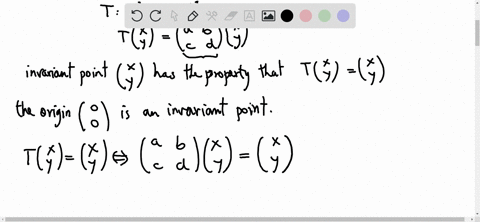 the-transformation-t-maps-x-y-to-a-b-c-dx-y-show-that-invariant-points-other-than-the-origin-exist-if-ad-bc-a-d-1