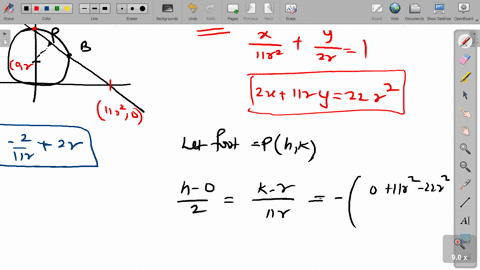 a-circle-of-radius-centered-at-the-point-or-in-the-plane-will-intersect-the-y-axis-at-the-origin-and-the-point-a02r-as-pictured-below-a-line-passes-through-the-point-a-and-the-point-c-11r20-80784