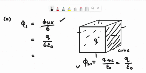 a-charge-of-170-c-is-at-the-center-of-a-cube-of-edge-800-cm-no-other-charges-are-nearby-a-find-the-flux-through-each-face-of-the-cube-b-find-the-flux-through-the-whole-surface-of-the-cube-c-86624
