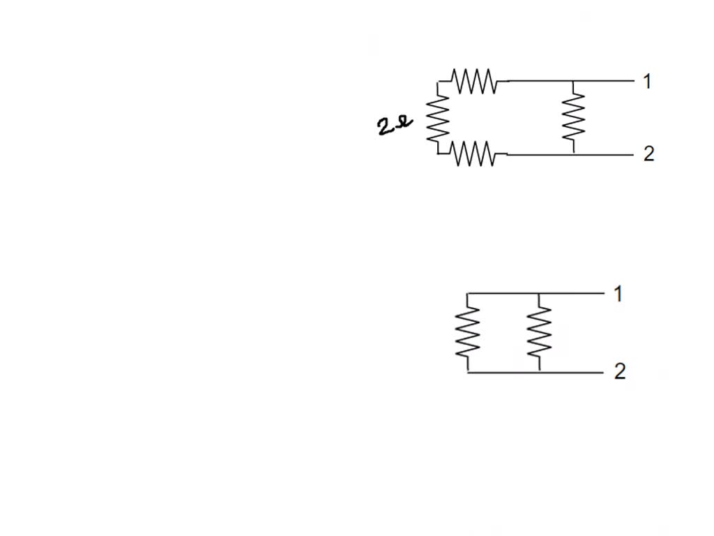 SOLVED: The equivalent resistance between points 1 and 2 of the circuit ...