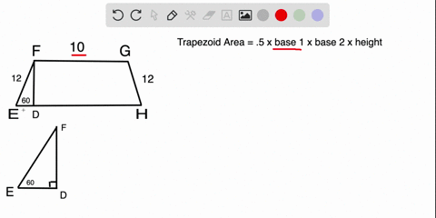 in-isosceles-trapezoid-efgh-fg-parallel-eh-fg10-gh12-and-e60-find-the-area-of-efgh-17996